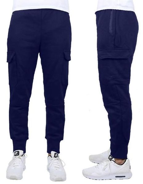 fleece cargo sweatpants mens