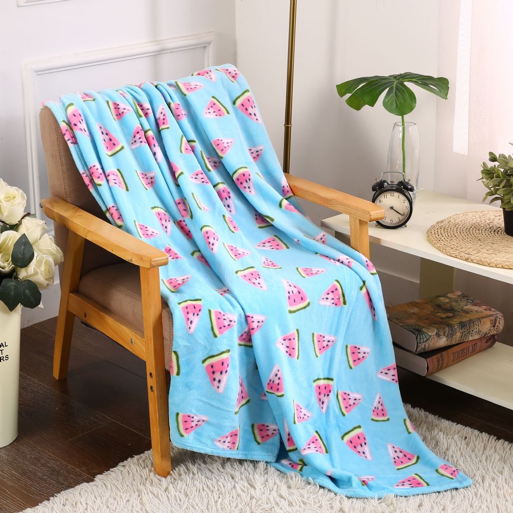 24 Units of Watermelon Tropical Throw - Micro Plush Blankets - at ...