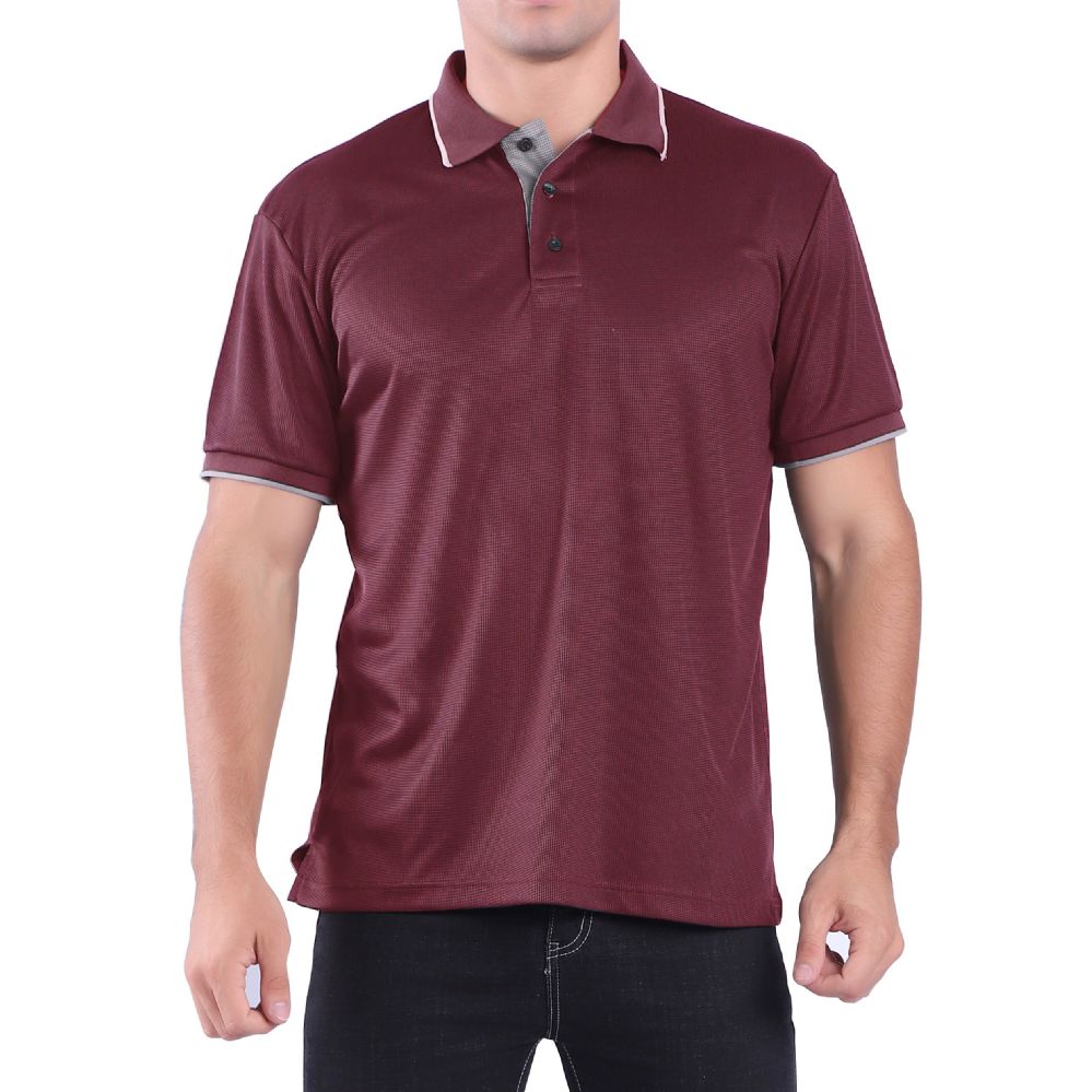 24 Units of Mens Waffit Polo Tee Shirt In Red - Mens Polo Shirts - at ...