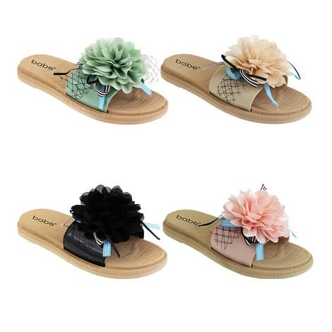 women's floral slide sandals