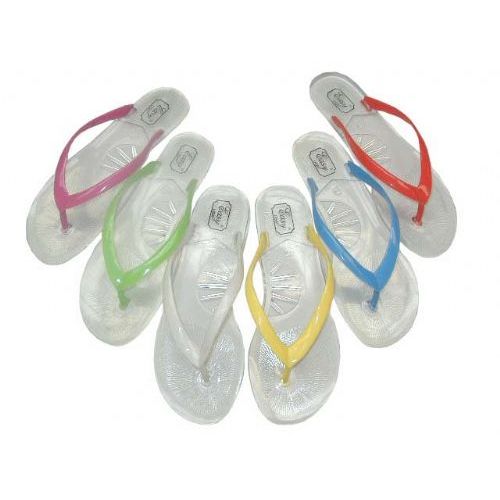 clear jelly flip flops