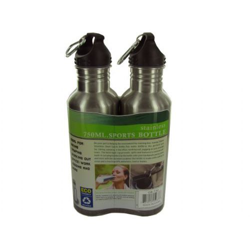 6 Units of Stainless Steel Sports Bottle Set Sport Water Bottles at