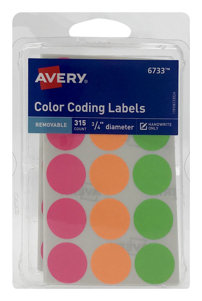 12 Units of Avery Color Coding Lables - Labels - at - alltimetrading.com