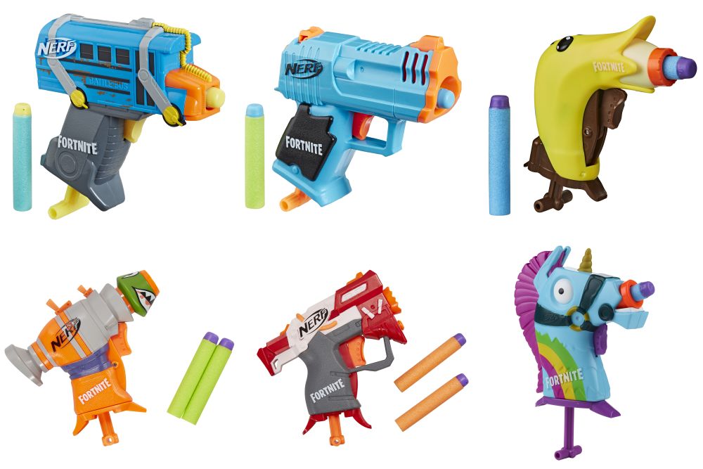 12 Units of Nerf Microshots Fortnite Blasters Assorted - Toy Weapons ...