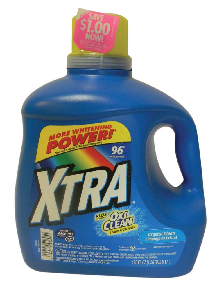 4 Units of Xtra Liquid Laundry Detergent 175 Oz 96 Loads Concentrated ...