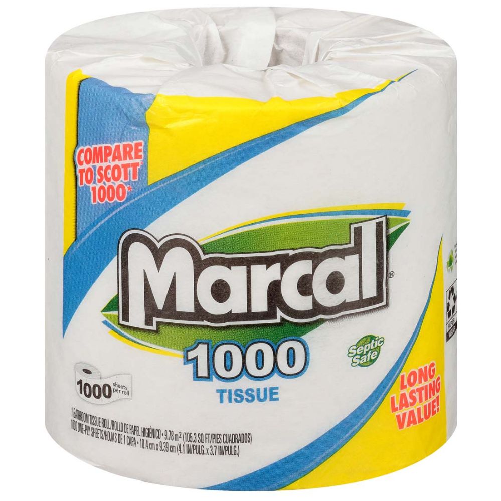 80 Units Of Marcal Single Roll 1000ct B/tissue - Paper - At ...