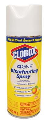 6 Units of Clorox 4 In One Disinfecting Spray Citrus 14 oz - Cleaning ...