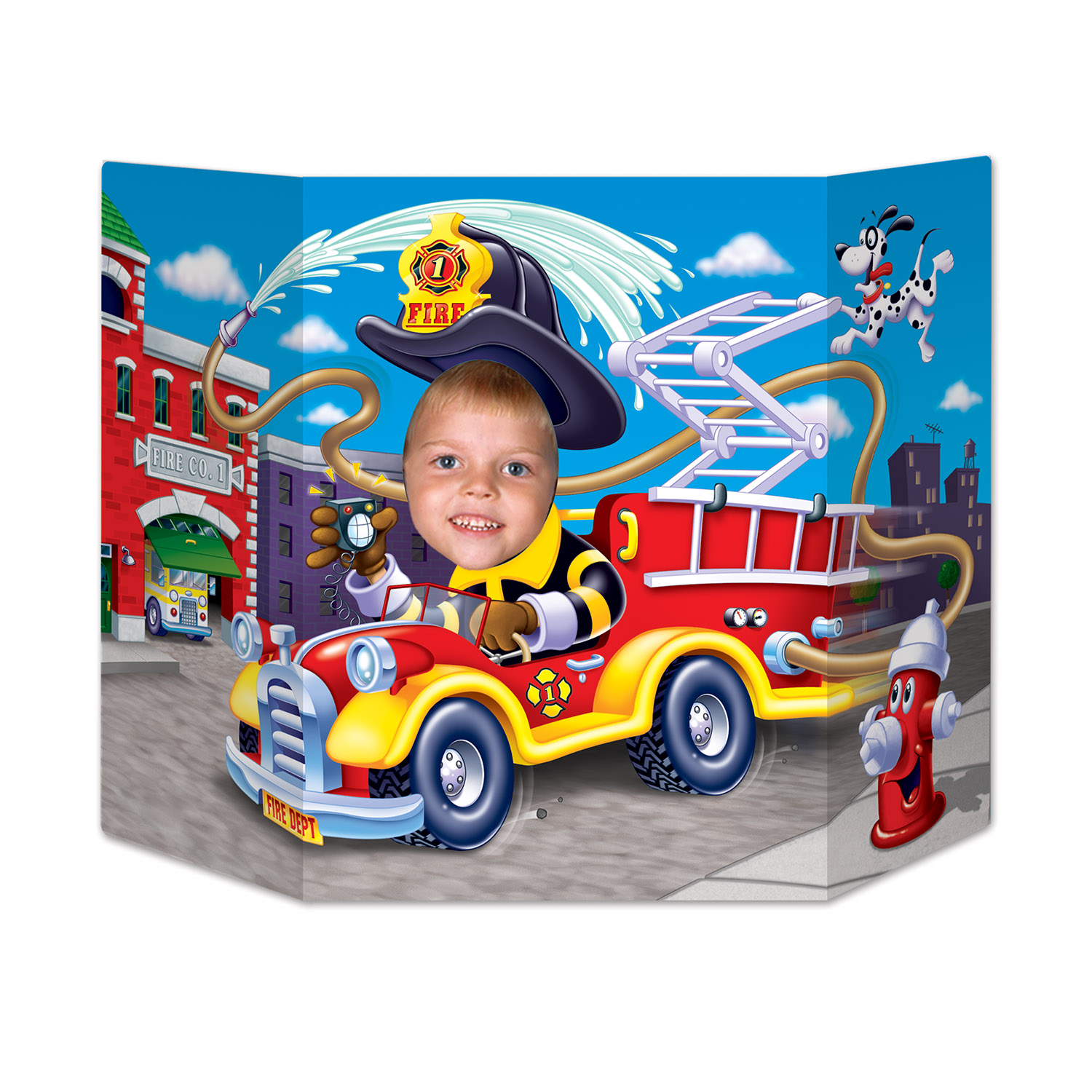 6 Units of Fire Truck Photo Prop internet friendly - Photo Prop