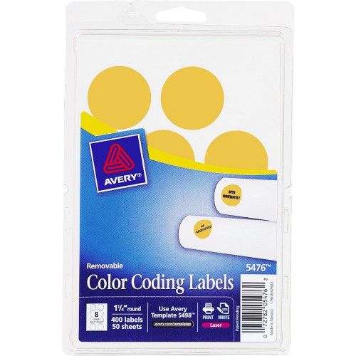 Avery Round Color Coding Multipurpose Label - Labels - at ...