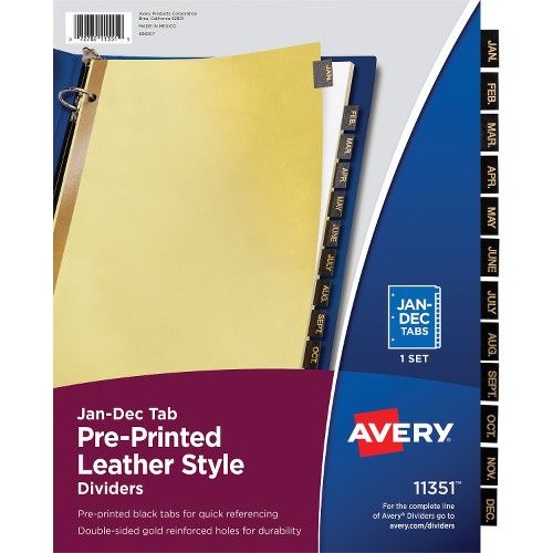 Avery Tab Divider - Dividers & Index Cards - at - alltimetrading.com