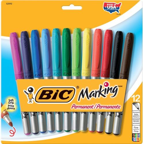 36 Units of Bic MarK-It Gripster Permanent Marker - Markers - at ...