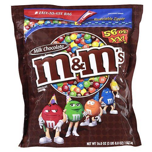 Candy, M&m's, Plain 56 Oz. (3 Lbs., 8 Oz.) - Office Accessories - at ...