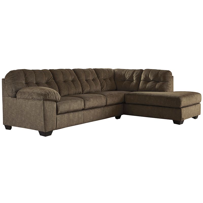 Signature Design By Ashley Accrington 2-Piece Laf Sofa Sectional In ...