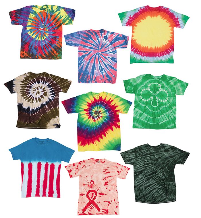 36 Units of Adult TiE-Dye T-Shirts In Assorted Colors Size Medium ...