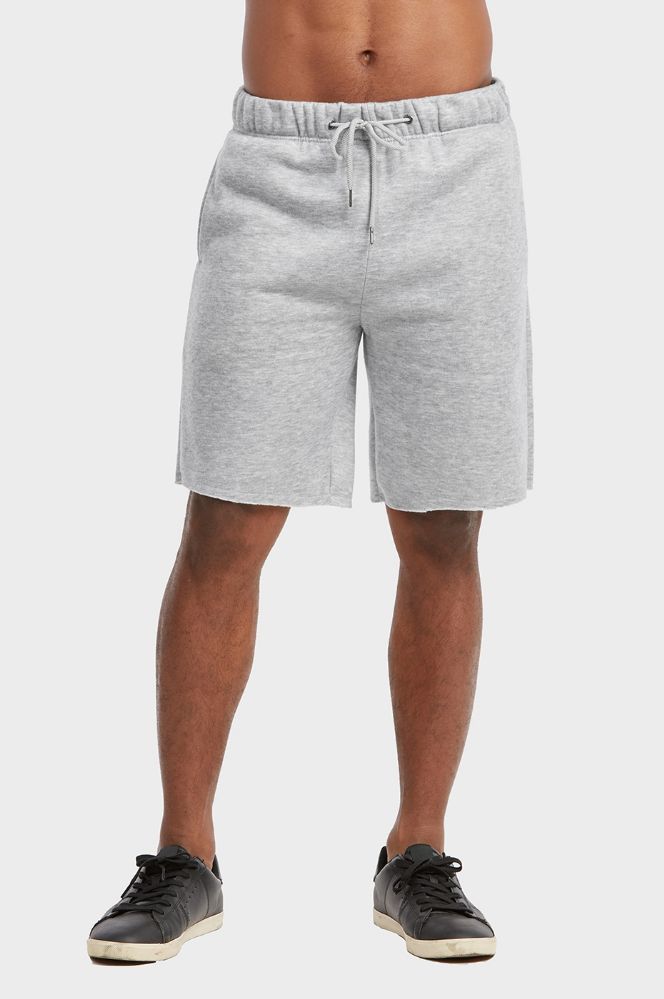 12 Units of Libero Mens Fleece Shorts In Heather Grey Size X Large ...