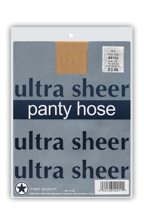 72 Units Of Ultra Sheer Pantyhose In French Coffee Womens Thigh High