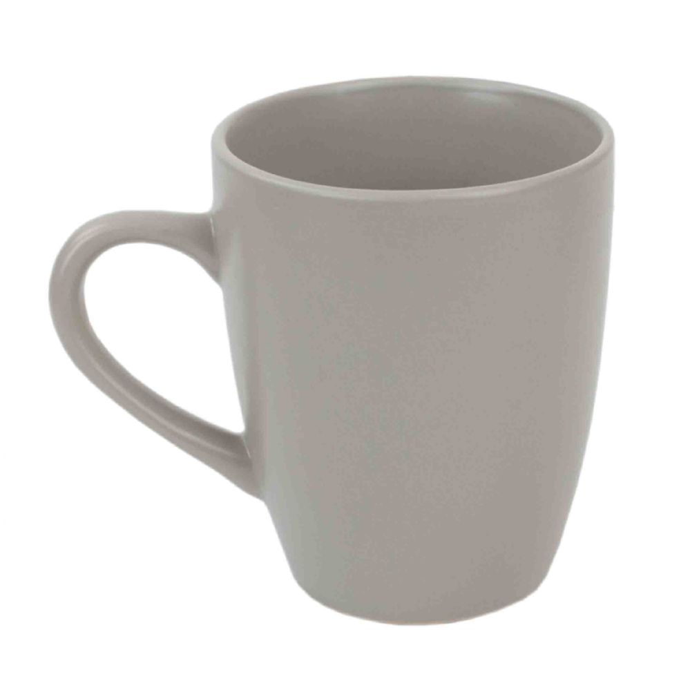 24 Units of Home Basics 13 Oz. Ceramic Mug, Grey - Coffee Mugs - at ...