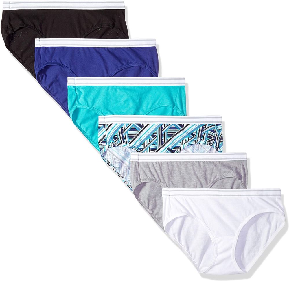 54 Units of Womens Cotton HICut Underwear Assorted Sizes And Colors Bulk Buy Womens Charity