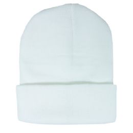 72 Units of PLAIN WHITE BEANIE - at - alltimetrading.com