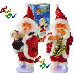 24 Units of Musical Santa Claus With Lights And Music  Christmas
