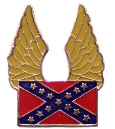 96 Units of Brass Hat Pin, Rebel Flag With/ Wings - Hat Pins & Jacket ...