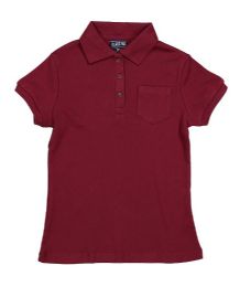 burgundy school uniform shirts